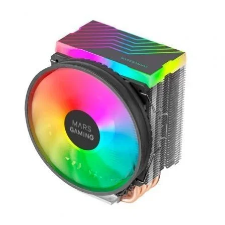 Mars Gaming Disipador CPU MCPU44 Ventilador 110mm ARGB, 4 Heatpipes, 160W TDP, Compatible Intel LGA 1700/1200 y AMD AM5/AM4